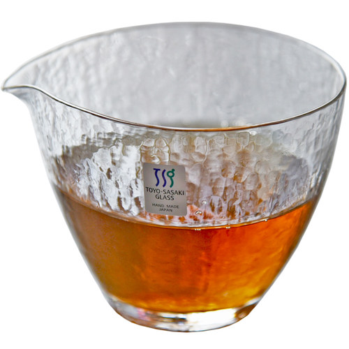 日本进口东洋佐佐木SASAKI玻璃茶海日式分茶器锤纹手工公杯公道杯 - 图3