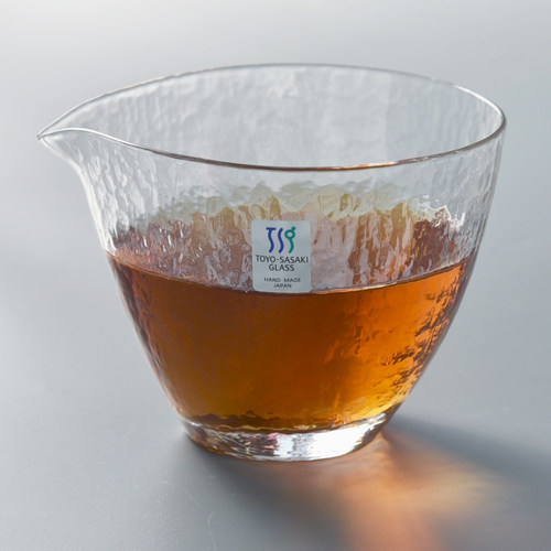 日本进口东洋佐佐木SASAKI玻璃茶海日式分茶器锤纹手工公杯公道杯 - 图1