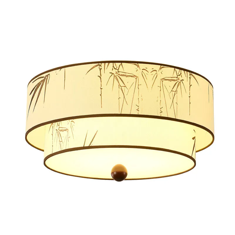 宋代美学卧室吸顶灯设计师自然风山水布艺复古衣帽间主卧书房灯具,淘宝优惠券,粉丝福利购,淘宝优惠卷