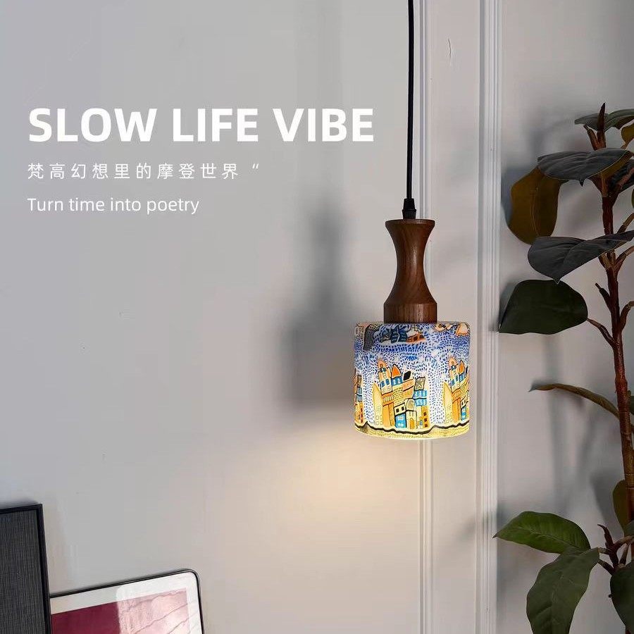 照迎照繁菊蒂凡尼艺术卧室床头小吊灯彩色创意玄关背景墙装饰吊线,淘宝优惠券,粉丝福利购,淘宝优惠卷