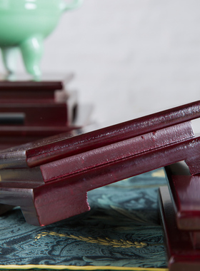 正方形鱼缸奇石头葫芦花盆底座