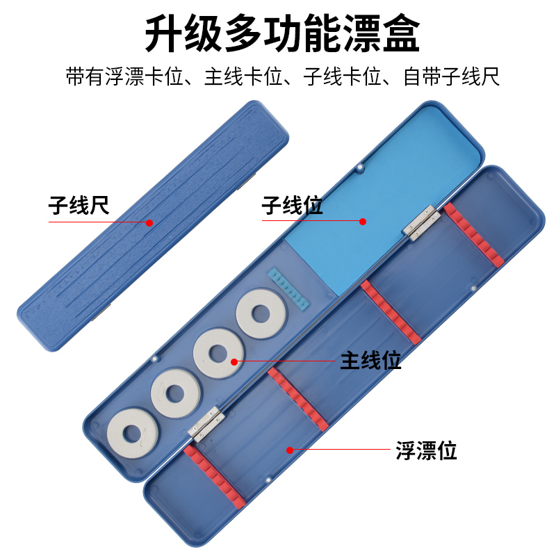 鱼钩套装成品全套鱼线组合鱼钩散装盒装钓鱼配件盒太空豆漂座线组-图2