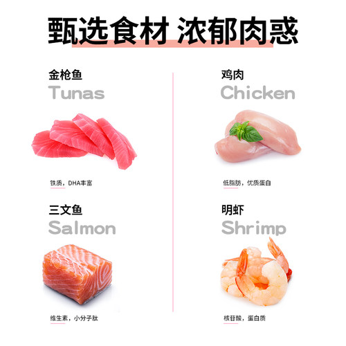 最宠鲜肉猫条58支零食成猫幼猫猫营养罐头主食猫粮官方猫咪湿粮 - 图2