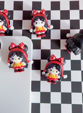 PU公仔HelloKitty凯蒂猫奶油胶手机壳装饰摆件diy串珠手机链配件