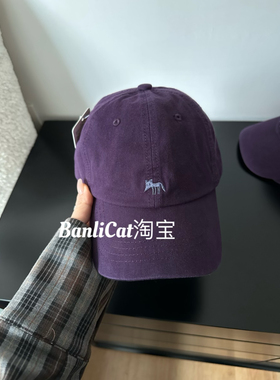 紫色超绝～韩系ins小狐狸棒球帽子女宽檐深顶显脸小显白鸭舌帽男
