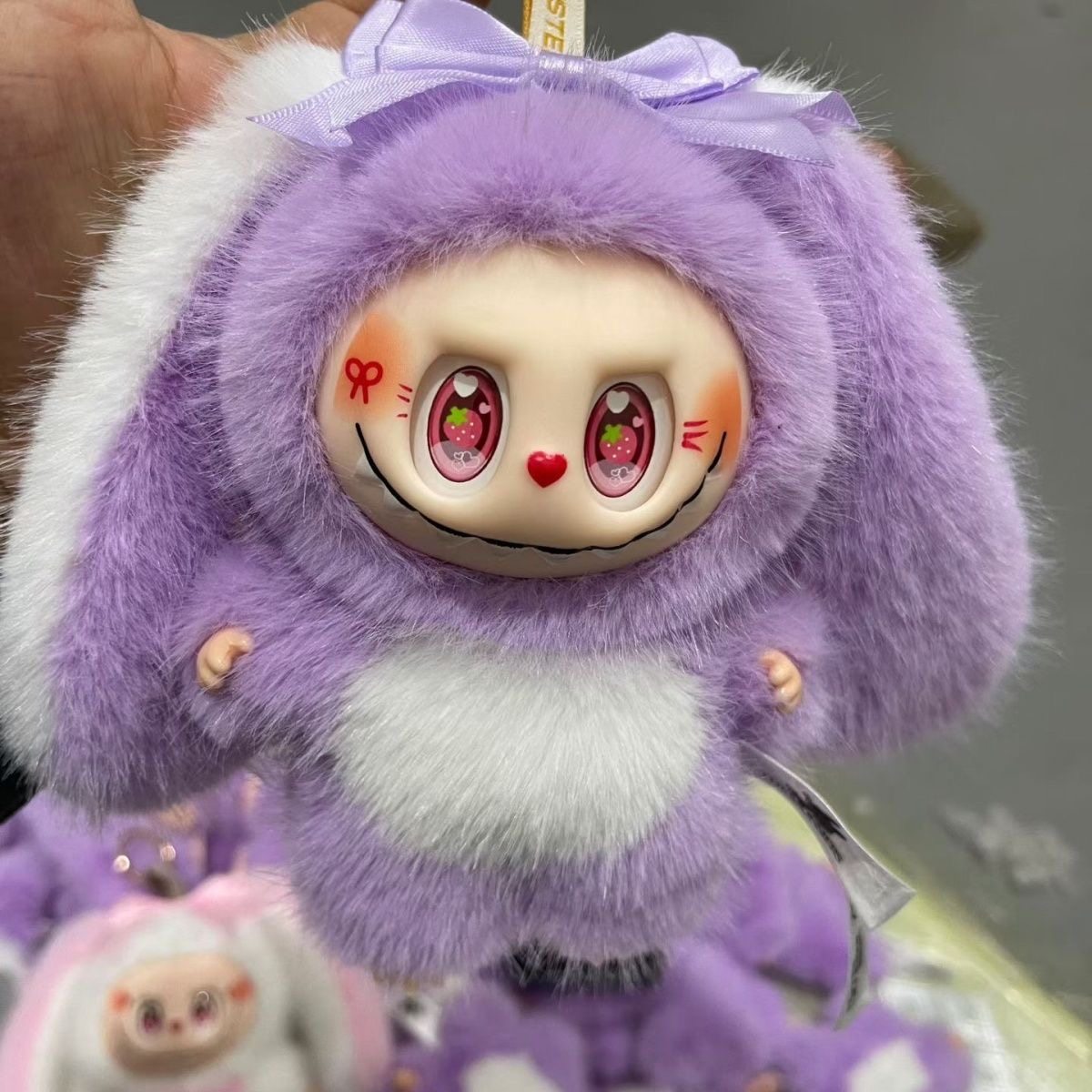 爆款拉布LABUBU大耳朵兔儿童书包挂件可批钥匙挂饰卡通可爱小玩偶,淘宝优惠券,粉丝福利购,淘宝优惠卷