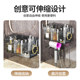 Suction cup without punching wall-mounted bathroom storage rack