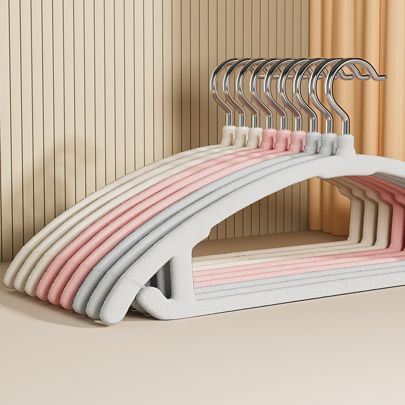 无痕植绒衣架家用挂衣服高级防滑整理师专用衣柜宿舍收纳加厚撑子,淘宝优惠券,粉丝福利购,淘宝优惠卷