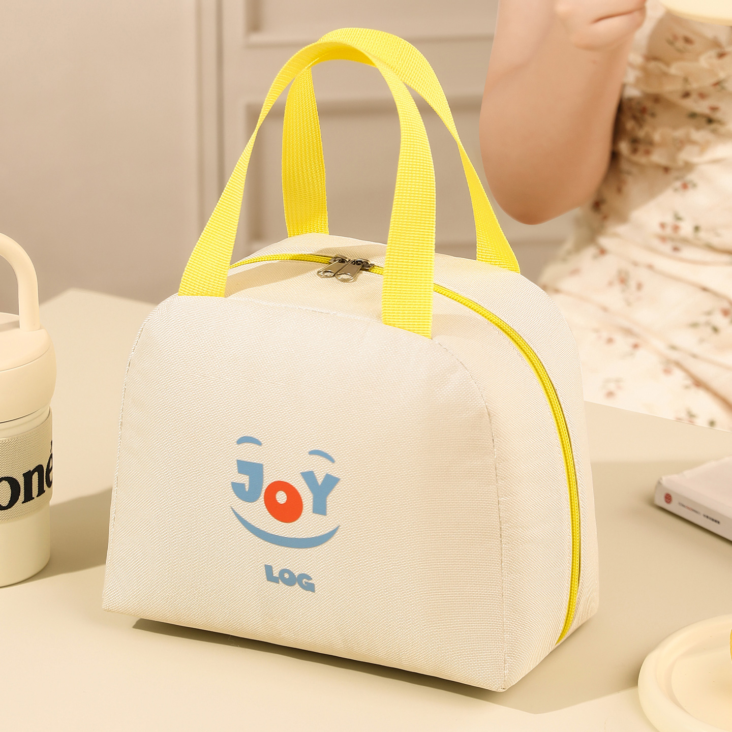 饭盒袋手提袋子保温袋饭盒包加厚铝箔学生上班族便当盒带饭装餐包 - 图3