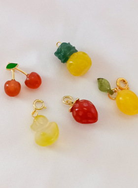 玛瑙雕刻水果蔬果吊坠手工配件