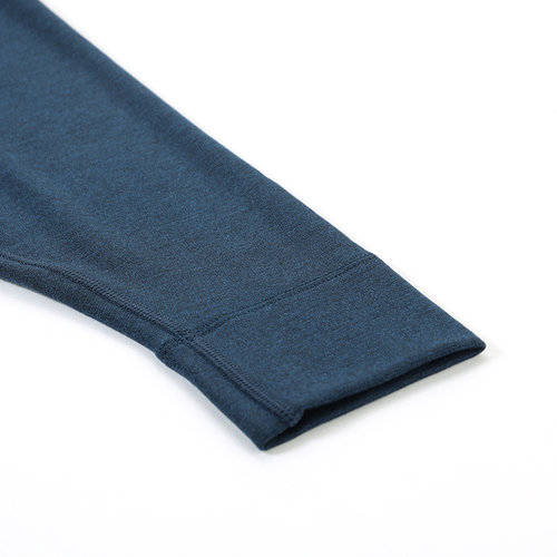 爱慕先生保暖内衣男士秋衣含羊毛磨毛里单层V领打底上衣NS72C941 - 图3