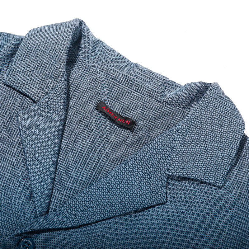 爱慕先生金标褶皱家居系列舒适翻领开衫短袖上衣NS41F651 - 图2