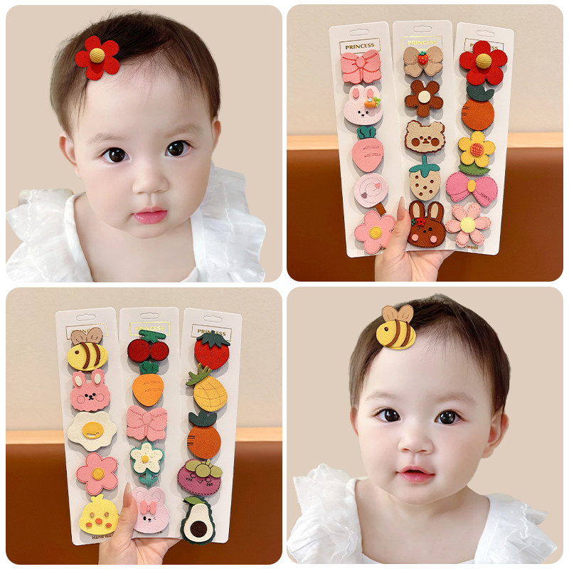 婴儿碎发儿童不伤发胎毛刘海魔术贴女孩宝宝发饰女童小月龄头饰卡,淘宝优惠券,粉丝福利购,淘宝优惠卷