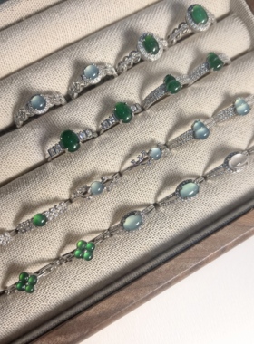 【翡翠上新】天然翡翠戒指女款时尚百搭小众设计感高级轻奢气质