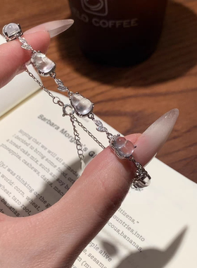 小红署天然水沫玉葫芦手链s925银镶嵌小清新设计百搭女款