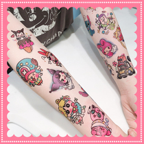 METZ tattoo sticker waterproof male and female persistent emulation body cute cartoon color child flower arm stickers inwind