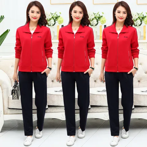 春秋卫衣妈妈装新款套装中老年套装时尚运动服多色女直销休闲,淘宝优惠券,粉丝福利购,淘宝优惠卷