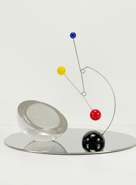 北欧风彩色球平衡儿童房摆件