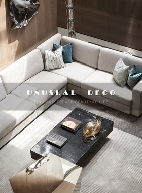 轻奢风艺术玻璃酒店会所茶几果盘