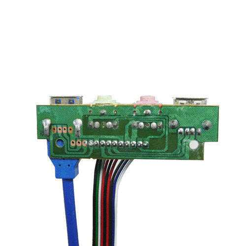 3.0版 主机箱QH-02A前置面板USB+音频 挡板线USB 3.0+3.5mm扩展卡 - 图0