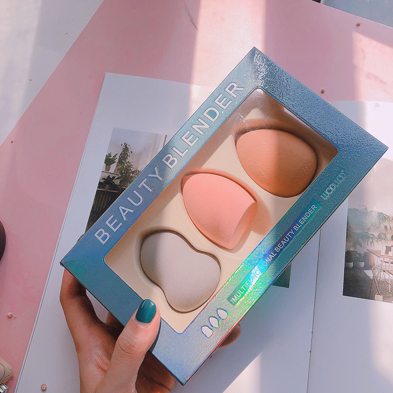 礼盒三只装 粉扑海绵美妆蛋李佳琦不吃粉葫芦海绵粉扑干湿两用,淘宝优惠券,粉丝福利购,淘宝优惠卷