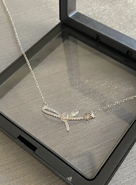 玫瑰结项链女ins风小众感网红锁骨链百搭气质颈链配饰