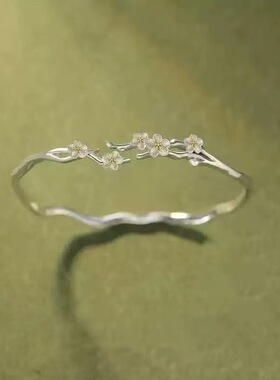 七夕节莫离手镯女生轻奢小众设计礼物轻奢精致开口手环送女友