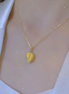 小众设计师款榴莲项链高质感锁骨链时尚精致女