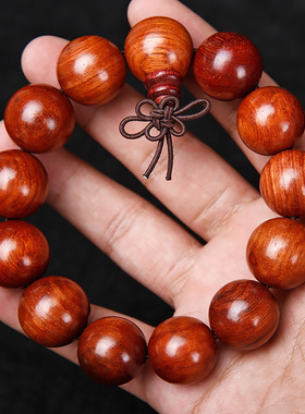 文玩缅甸花梨木男女款饰品佛珠