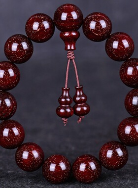 印度金星小叶紫檀手串礼品木佛珠