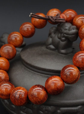 文玩猫眼木豆小叶男女款12mm手串