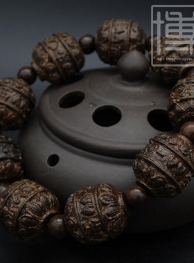 沉香木雕刻手串送礼男女款佛珠