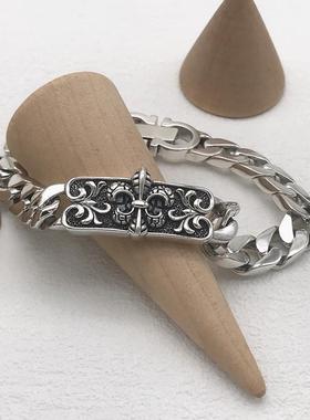 S925纯银手链童军花欧美时尚潮饰