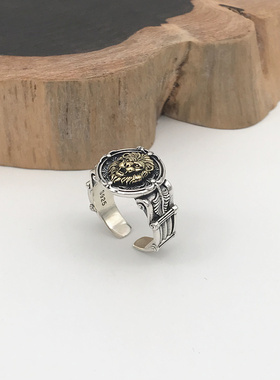 纯银戒指指环狮子王男女时尚潮饰