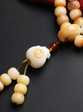 （杨七七）美拉德色菩提根福袋手链毛衣链挂件