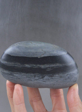 文房大湾石奇石天然把件中式