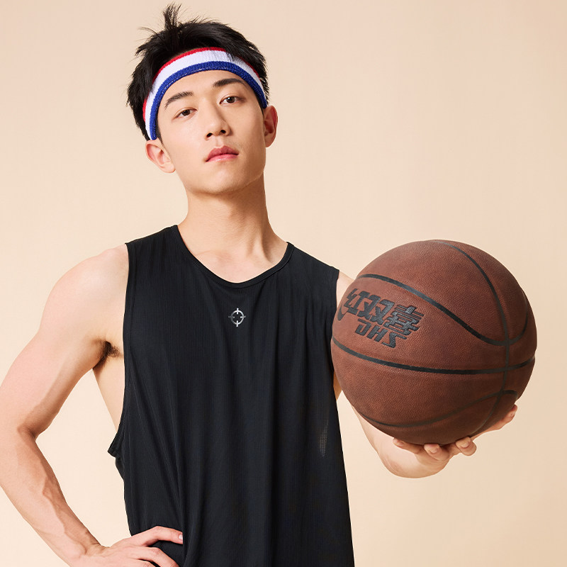 红双喜官方 2025年新品吸湿防滑pu耐磨成人篮球标准比赛训练专用