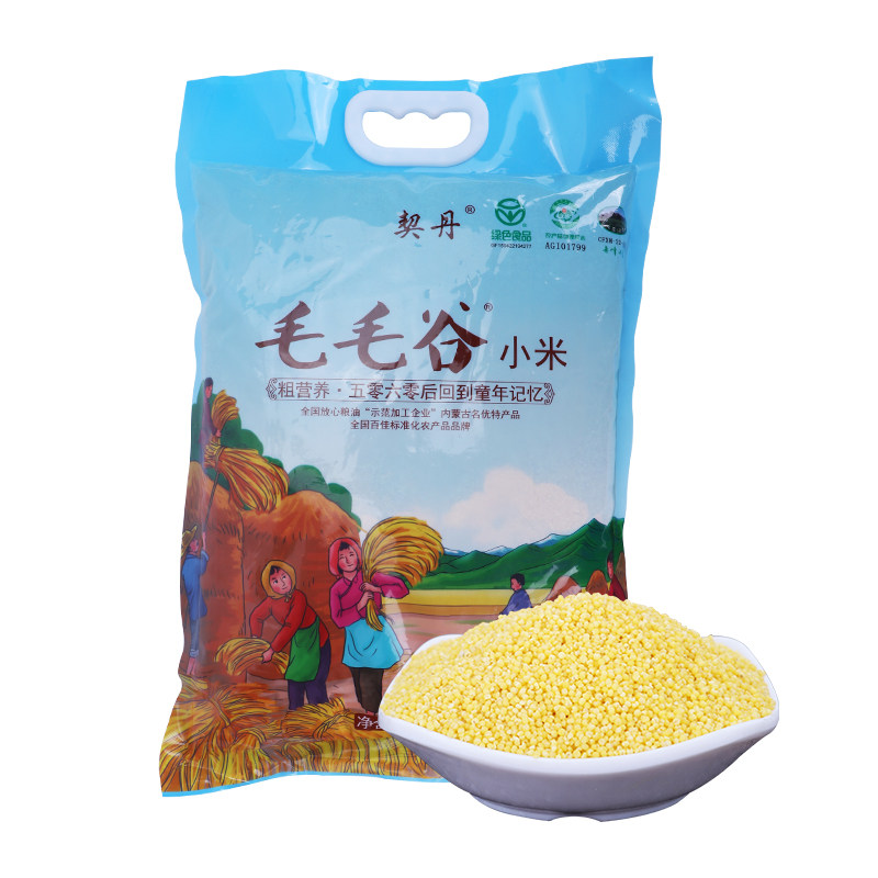 契丹粗粮毛毛谷内蒙古赤峰黄小米 契丹小米