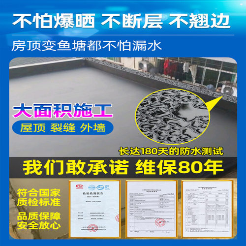 屋顶防水补漏涂料卷材楼顶房顶堵漏王平房裂缝漏水液体材料防漏胶 - 图3