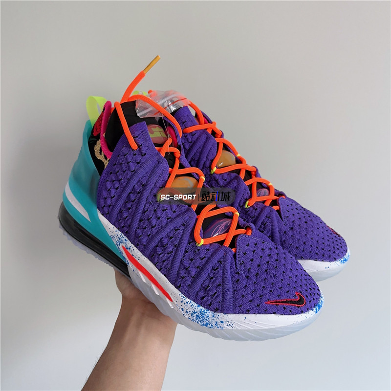 NIKE LEBRON XVIII耐克男子詹姆斯18代缓震实战篮球鞋CQ9284-007_虎窝淘