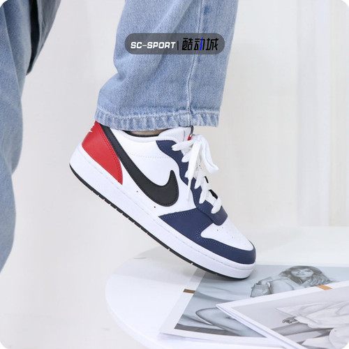 耐克Nike Court Borough Low夏季新款正品女子运动休闲板鞋FD4635 - 图1