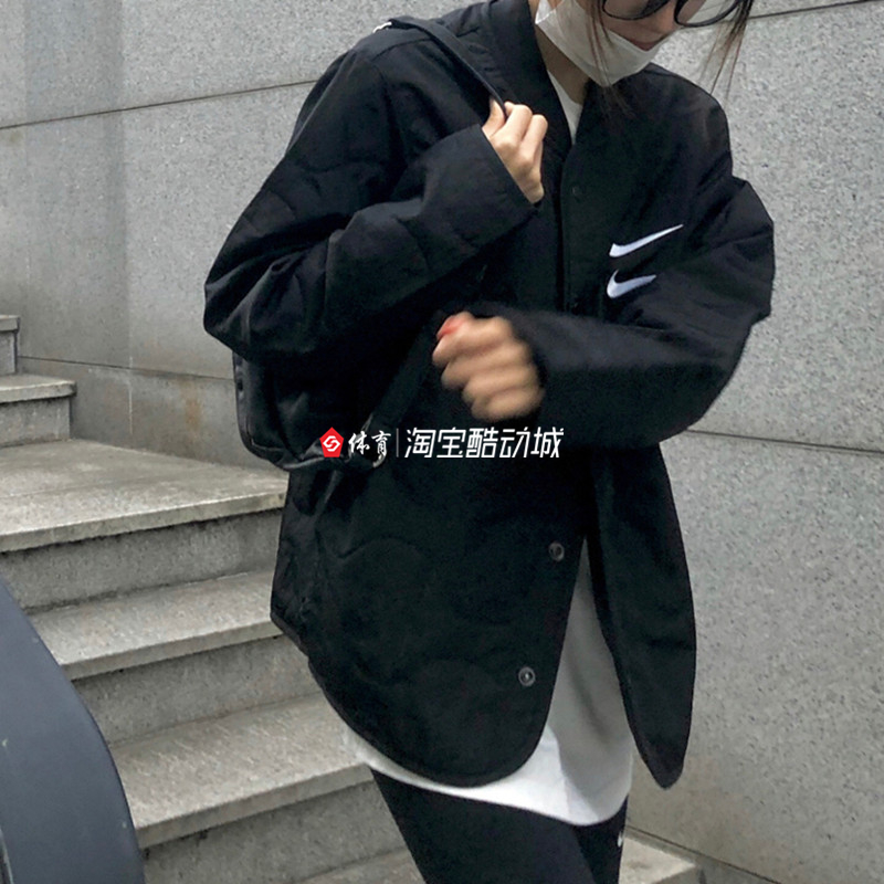 Nike Sportswear Swoosh休闲保暖棒球夹克外套男女冬季dm1247 380