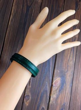 原创复古男女款手镯牛皮手环
