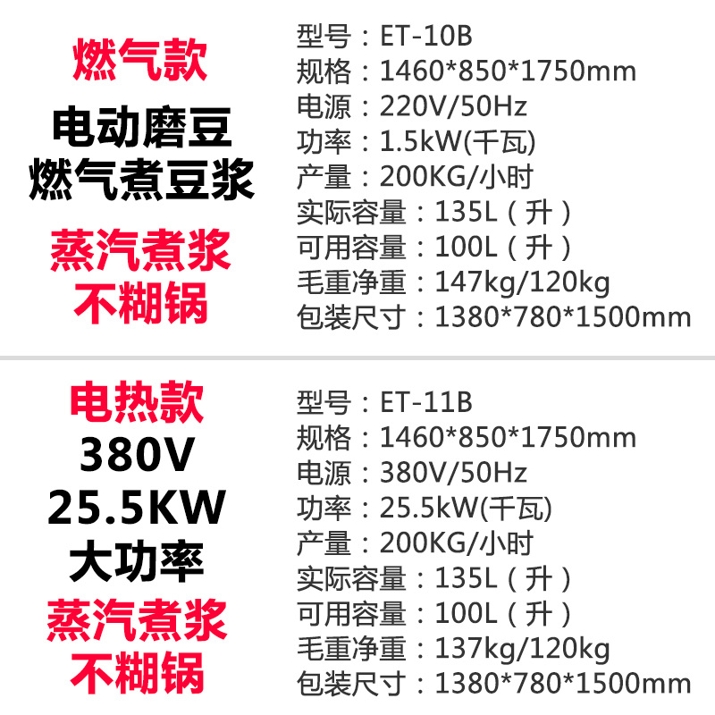 伊东大容量豆奶机商用现磨豆浆机磨煮一体渣浆分离蒸汽煮浆100升-图2