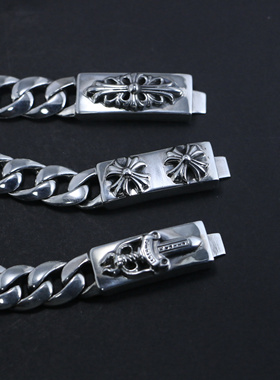 小周手作S925纯银十字花项链