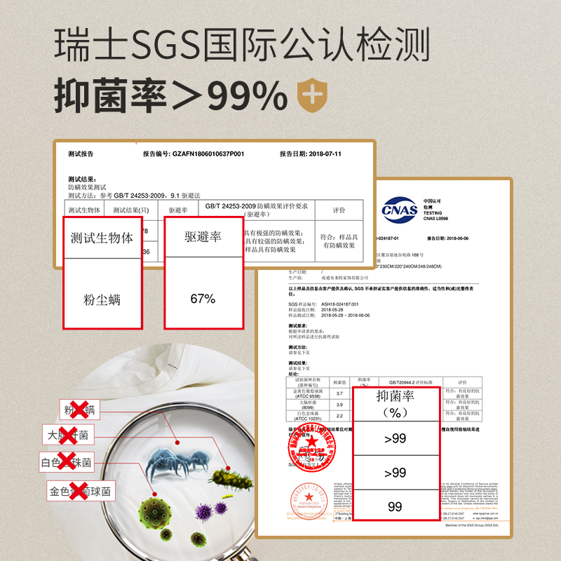 梦洁家纺官方正品纯棉子母被二合一纤维被防螨抗菌被子春秋被冬被