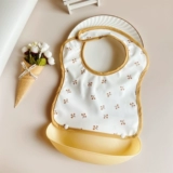 Детский съемный водонепроницаемый слюнявчик для еды для прикорма, в корейском стиле