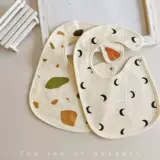 Детский мультяшный хлопковый водонепроницаемый слюнявчик для новорожденных, милый нагрудник, с медвежатами