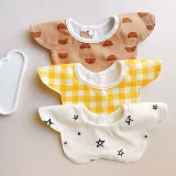 Детский слюнявчик, хлопковый демисезонный нагрудник для новорожденных