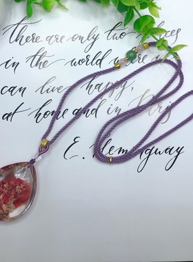 天然红幽灵吊坠毛衣链锁骨链饰品情人节礼物妈妈生日礼物水晶吊坠